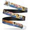 Bob's Burgers - Food Fight Seatbelt Buckle Belt