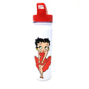 Betty Boop - Red Dress Pose Stainless Flip Top Bottle - White