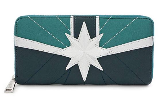 Marvel  Captain Marvel Green Suit Zip-Around Wallet - Kryptonite Character Store