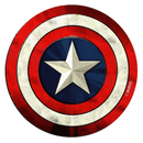 Captain America Shield Embossed Tin Magnet