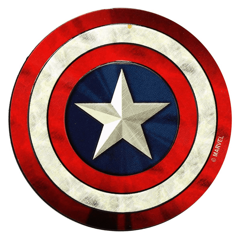 Captain America Shield Embossed Tin Magnet