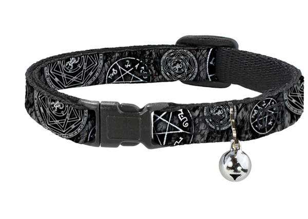 Supernatural: Devil’s Trap Pentagrams - Cat Collar Breakaway with Bell