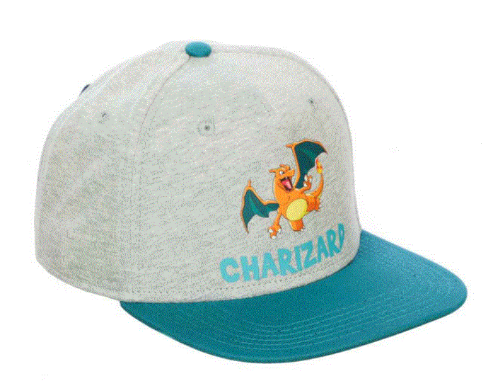 Pokemon - Charizard Jersey Patch Youth Flat Bill Snapback Hat