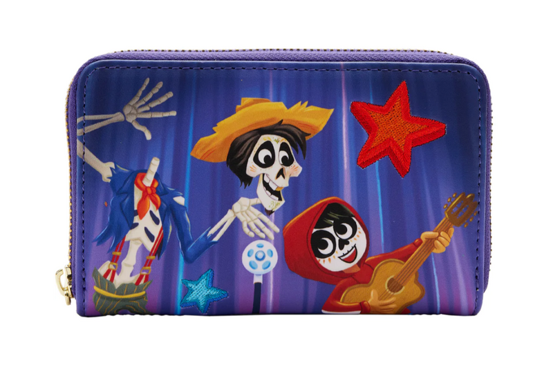 Load image into Gallery viewer, Loungefly Disney Pixar: Coco - Miguel &amp; Hector Performance Scene Zip Around Wallet
