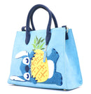 Disney Lilo and Stitch Pineapple Chenille Crossbody Tote Bag Loungefly 