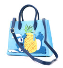 Disney Lilo and Stitch Pineapple Chenille Crossbody Tote Bag Loungefly 