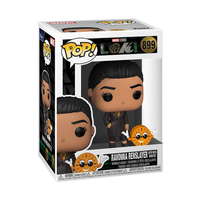 ¡Funko POP! Marvel: Loki - Ravonna Renslayer con Miss Minutes