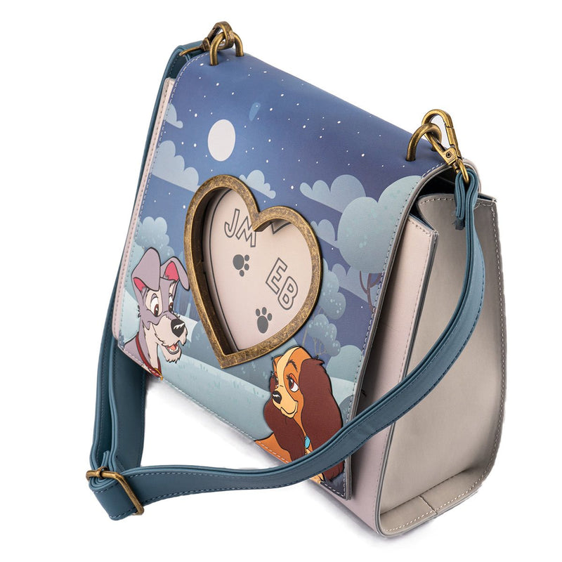 Disney: Lady and the Tramp - Heart Paw Prints Crossbody Purse