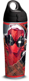 Marvel - Deadpool Iconic Stainless Steel Insulated Travel Tumbler 24oz Bottle, Silver- Kryptonite Character Store