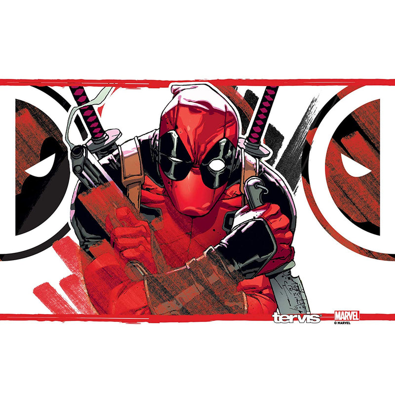 Marvel - Deadpool Iconic Insulated Travel Tumbler with Lid, 20oz - Stainless Steel, Silver- Kryptonite Character Store