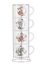 Disney: Winnie the Pooh - Christmas Holly 4 Piece Ceramic Mugs