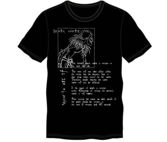 Death Note - Camiseta negra maldita 