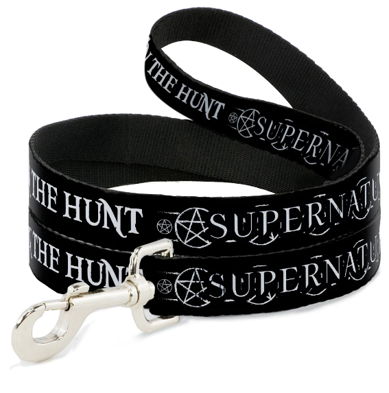Supernatural: Join the Hunt - Icons Logo/Pentagrams Black/White Dog Leash