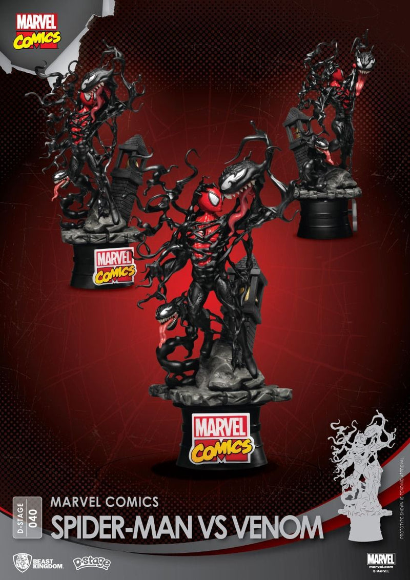 Diorama Stage Marvel Cosmic - Spider-Man Vs Venom