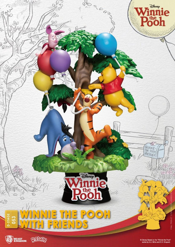 Disney: Toy Diorama Stage - Winnie the Pooh with Friends Statue