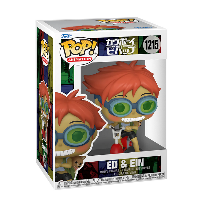 ¡Funko POP! Animación: Cowboy Bebop - Edward en Scooter con EIN