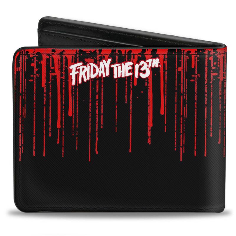 Cargue la imagen en el visor de la galería, Jason Voorhees Friday The 13th Blood Splatter Bi-Fold Wallet
