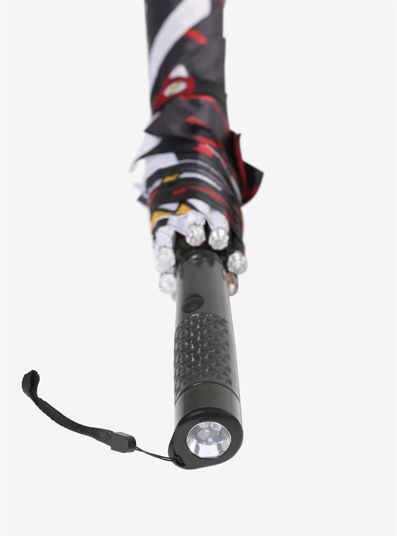 DC Comics - Flash - Long Umbrella with LED Canopy Lights and Flashlight Handle