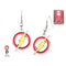 DC Comics: The Flash - Logo with Stainless Steel Hook Earrings
