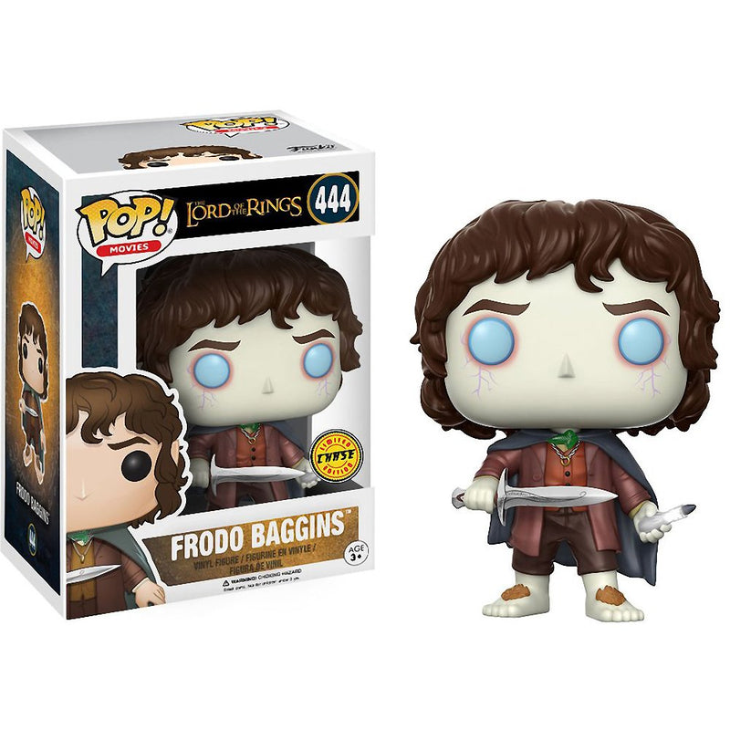 Load image into Gallery viewer, Funko Frodo Baggins (Chase Edition): Lord of The Rings Figure &amp; 1 POP! Compatible PET Plastic Protector
