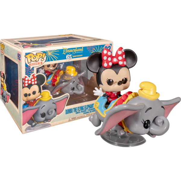 Funko POP! Rides: Disney 65th - Dumbo the Flying Elephant Attraction and Minnie Mouse 6"