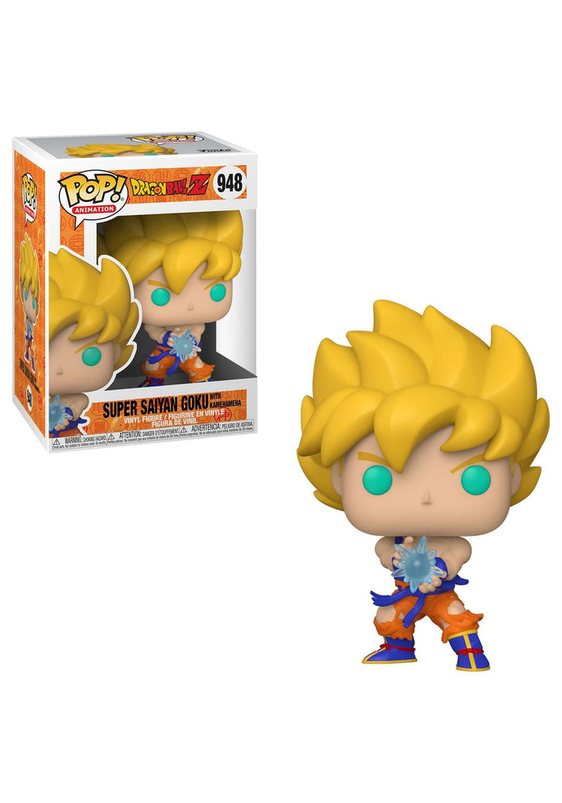 Load image into Gallery viewer, Funko POP! Animation: Dragon Ball Z S9 - Super Saiyan Goku with Kamehameha Wave Vinyl Figure
