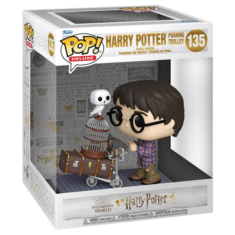 Chargez l&#39;image dans la visionneuse de la galerie, Funko POP! Deluxe : Harry Potter 20ème - Harry pousse le chariot 
