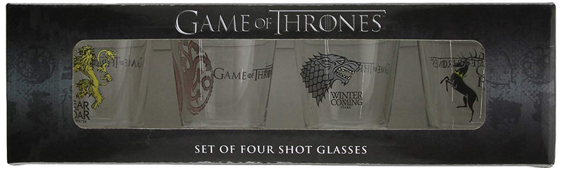 Game of Thrones: Shot Glass Set - Stark, Baratheon, Targaryen and Lannister (4 Pack)