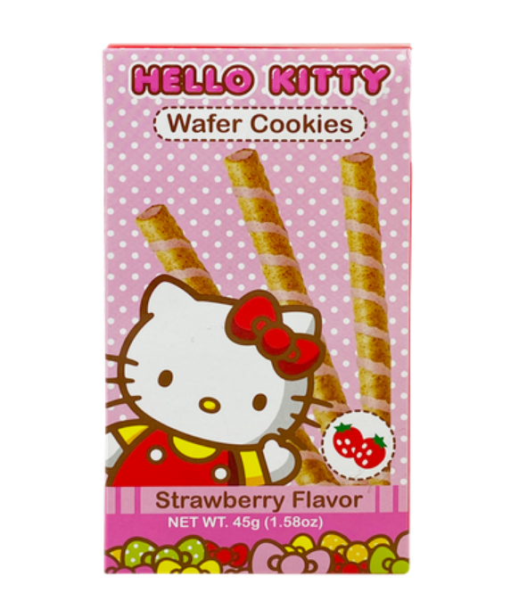 Hello Kitty Wafer Cookies Strawberry Flavor 45g