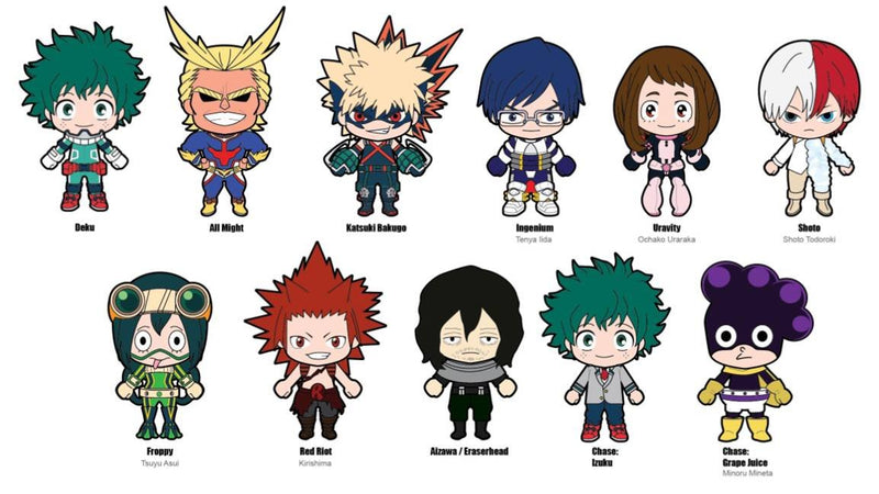 My Hero Academia 3D Collectible Key Ring Blind Bag Novelty Accessory - Kryptonite Character Store