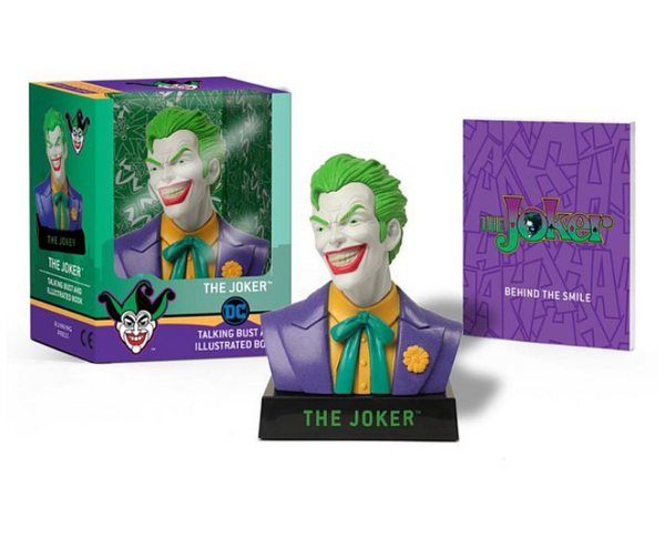 DC Comics: The Joker - Talking Bust and Illustrated Book Mini Figure