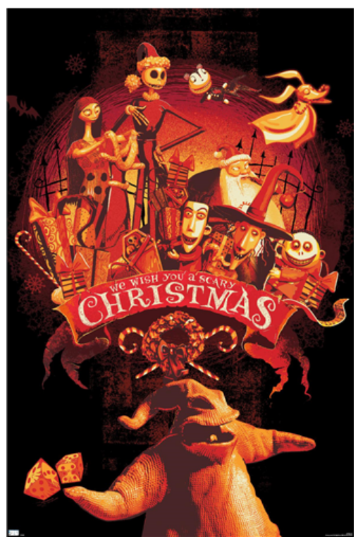 Disney : L'Étrange Noël de Monsieur Jack - Affiche murale du groupe rouge