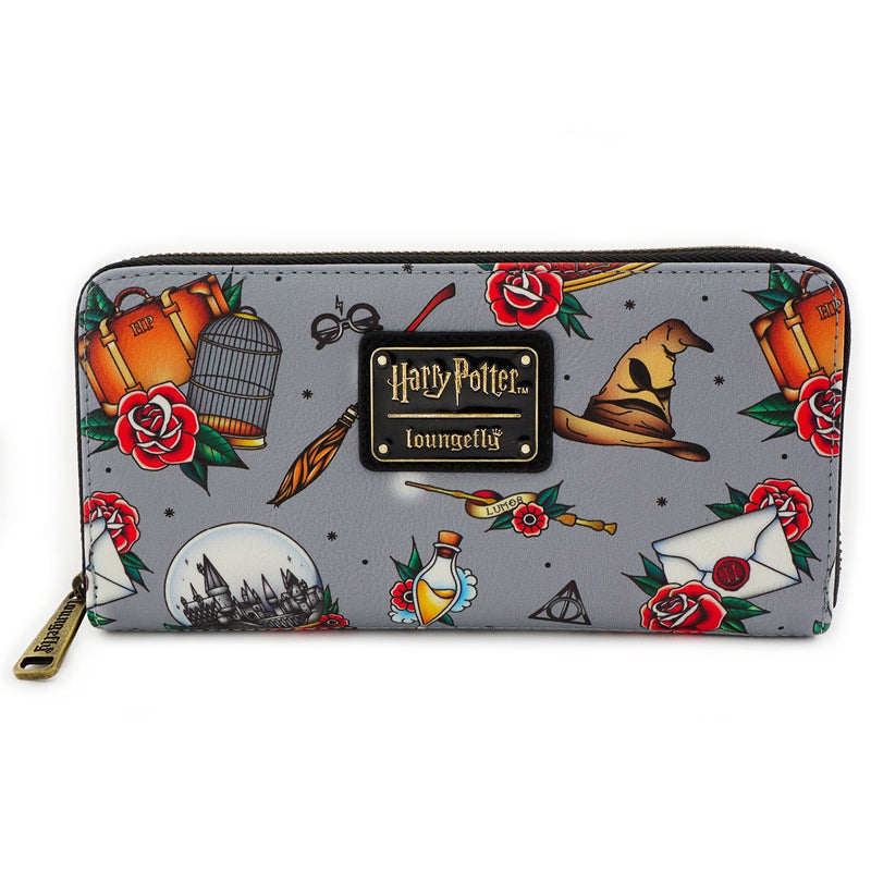 Harry Potter x Loungefly Tattoo Allover Wallet - Kryptonite Character Store