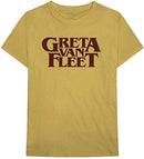 Greta Van Fleet - Old Gold Logo Men's Gold T-Shirt