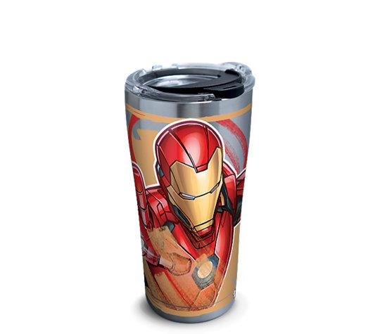 Marvel Comics - Vaso Tervis de acero inoxidable de 20 oz de Iron Man