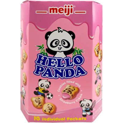 Meiji Giant - Hello Panda Cookies Filled with Strawberry CreamMeiji Giant - Hello Panda Cookies Filled with Strawberry Cream 