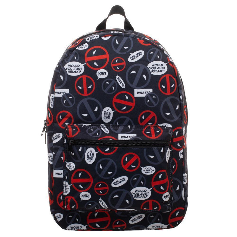 Marvel Deadpool Bag Sublimated Backpack - Deadpool Backpack Great Deadpool Gift