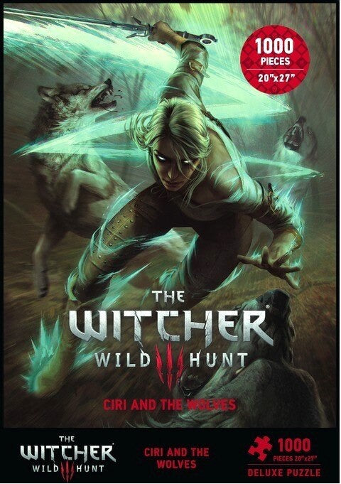The Witcher 3 - "Ciri and the Wolves" 1000 Piece Puzzle