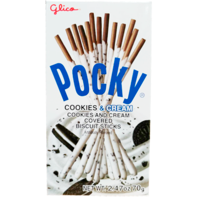 Glico Pocky - Cookies Cream Covered Biscuit Sticks