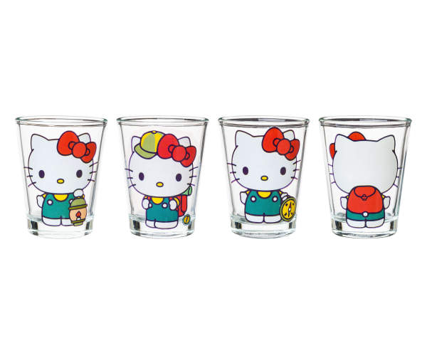Hello Kitty - Camping 1.5oz Mini Glass Set (4 Pack)