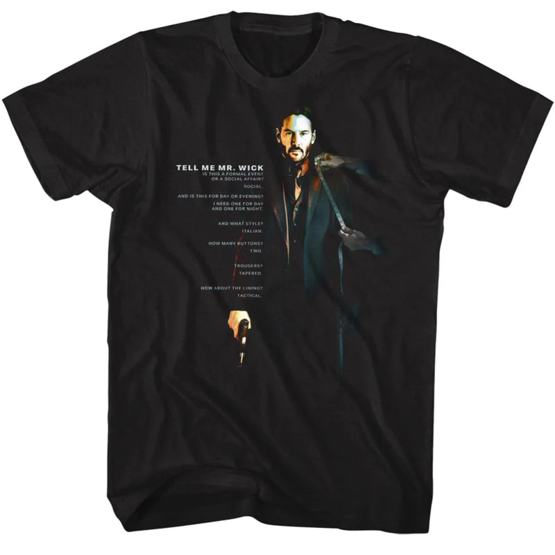 John Wick - Tell Me Black T-Shirt