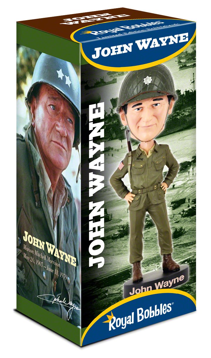John Wayne Military WWII Bobblehead- Kryptonite Character Store