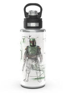 Star Wars: Boba Fett - Schematic Stainless Steel Metal Tumbler