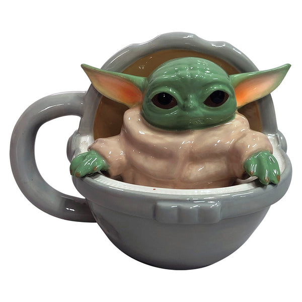 Star Wars The Mandalorian Grogu Sculpted Ceramic Mug