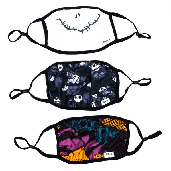 Nightmare Before Christmas 3 Pack Adjustable Face Covers