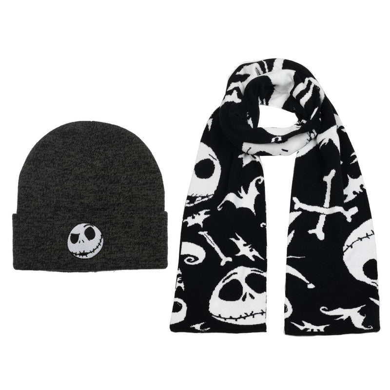 Chargez l&#39;image dans la visionneuse de la galerie, Nightmare Before Christmas Beanie &amp; Scarf Combo
