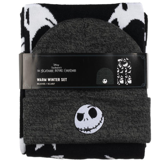 Nightmare Before Christmas Beanie & Scarf Combo