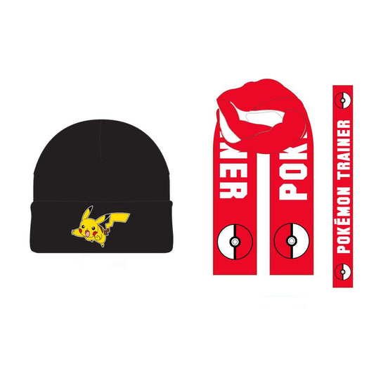 Pokemon Trainer Beanie & Scarf Combo