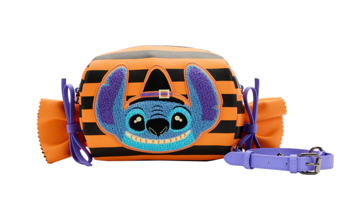 Loungefly Disney: Lilo & Stitch - Striped Halloween Candy Wrapper Crossbody Bag