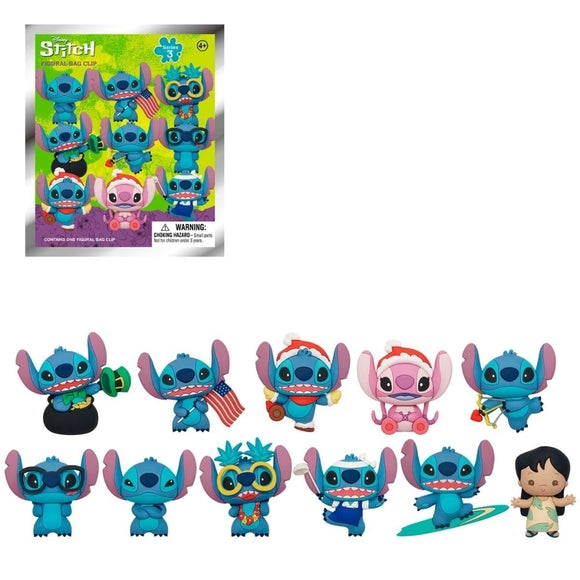 Disney: Lilo & Stitch Series 3 - Clip Luau Stitch Figural Keychain, Blind Bag